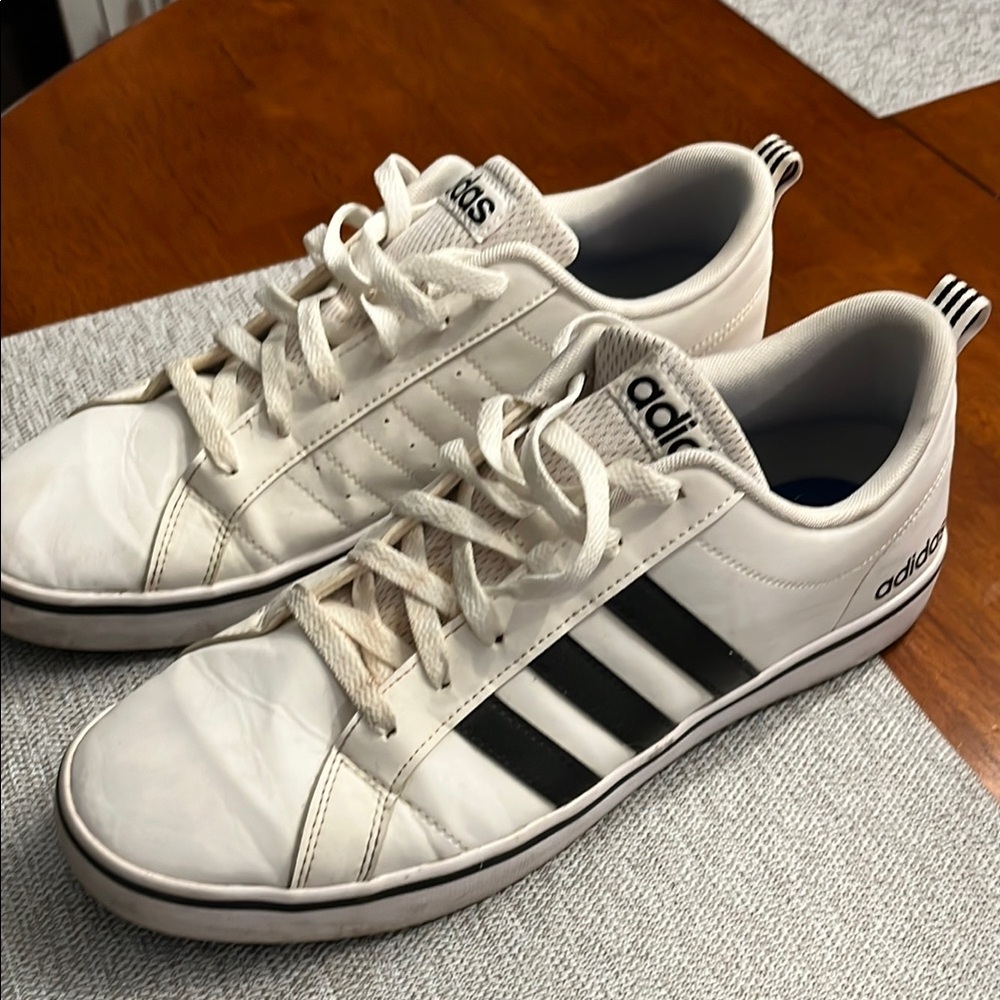 Adidas Men's Classic White and Black Sneakers